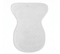 Fonowx Tapis de Selle en Silicone Antidérapant Pad Équestre Coussinet Amortisseur Maintien Sécurisé entre Selle et Dos Du Cheval Matière Lavable Rapidement , Blanc