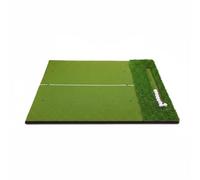 Fonowx Tapis d'Entraînement Golf Tapis de Frappe Pratique Outil Polyvalent pour Driver Approche Putt Gazon Artificiel Dense Base EVA Antiglisse Adapté à la, 120 150cm, avec Espace Balles