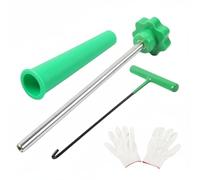 Fonowx Tire Valve Installer Lot d'Outils Pneus Extracteur de Valve Démonte Obus Outil d'Installation Rapide Acier Résistant et Éléments Plastiques Adapté aux Mécaniciens Garages Assistance Routière