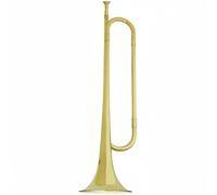 Fonowx Trompette Bémol Bugle de Défilé de Cornet de Marche Apparence Classique et Surface Lisse Projection Renforcée pour Adaptée aux Orchestres de Marche Événements Scolaires Plein Air