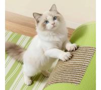 Fonowx Tunnel de Jeu pour Chat Passage Récréatif Lit Matelassé à Gratter Forme Originale Rafraîchissante Adapté aux Siestes Chat Moments Ludiques, Green, S