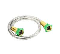 Fonowx Tuyau D'Arrosage Long avec Coupleur Femelle à Femelle Flexible et Léger en Acier Inoxydable Anti-Fuite et pour Extension de Robinet Jardinage, 5 Pieds