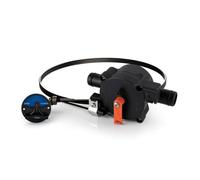 Fonowx Vanne Marine Régulation pour Aquarium Navire avec Diverter Noir et Câble Contrôle Flexible Mécanisme Automatique pour la Circulation et la Vidange, 3 Mètres