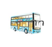 Fonowx Véhicule Mlé Preion Non Toxique | Bus à Impériale en Alliage, Pile pr Le Déplacement, Bus à Impériale vertures vrantes, Jeu, Enfants, Bleu