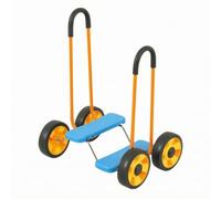 Fonowx Vélo D'équilibre à Quatre Res Légère | Cotruction Plastique Métal Résistante, Vélo à Pas Plateformes Pieds, Sécurisé, pr Extérieur, École Maternelle