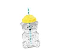 Fonowx Verres à Jus Transparents, Originaux et élégants, Ces Verres à Boissons Polyvalents avec Couvercle Sont Parfaits pour La Cuisine et Le Bar à Domicile, Jaune