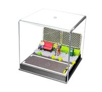 Fonowx Vitrine de Stationnement à L'échelle 1:64, Bâtiment Antidérapant, étanche, Décoratif, Anti-poussière, Garage pour Voitures Miniatures, Pou