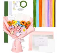 FONPOO 190PCS Fil Chenille, Pipe Cleaners 9 Couleurs Fil Chenille Fleur | Cure Pipe pour DIY Bouquet de Tournesols, Déco Anniversaire, Cadeau - Fils Chenilles Loisirs Créatifs.