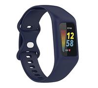 FONREST Bracelet compatible avec Fitbit Charge-5/4/3 - Bracelet de rechange en silicone souple lavable - Bracelet de montre de sport pour traqueur d'activité - Unisexe - Bleu