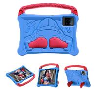 FONREST Compatible avec Lenovo Tab M11 / Xiaoxin Pad 2024 11" (TB-330FU/331FC) en EVA adaptée aux enfants, coque légère et résistante aux chocs avec poignée et support sur le thème de la boxe (bleu