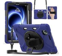 FONREST Compatible avec REDMI K Pad (20,8 cm, 2025) - Étui robuste avec porte-crayon pivotant, béquille pivotante, bandoulière - Coque rigide résistante aux chocs (bleu marine)