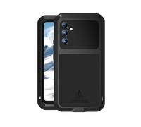FONREST Coque intégrale Robuste pour Samsung-Galaxy-A34-5G étuis, Housses Armor Lourd en Aluminium résistant aux Chocs et à la Neige avec Verre trempé Protecteur d'écran(Noir)