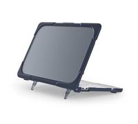 FONREST Coque robuste givrée pour MacBook Neo (A3404 A18 Pro Chip 13") avec béquille ergonomique pliable, revêtement mat résistant aux chocs, bords enveloppés de PC + TPU (indigo)