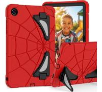 FONREST Coque robuste pour enfants pour Samsung-Galaxy-Tab-A11+Plus/A9+Plus 11" avec double béquille porte-stylo S, résistante aux chocs en polycarbonate + silicone SM-X230/X235/X236 (rouge/noir)