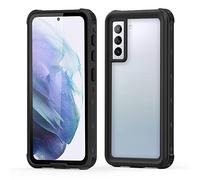 FONREST Redpepper IP68 Imperméable Coque pour Samsung Galaxy S21 5G, Svelte Anti-Choc Anti-poussière Tout Le Corps sous-Marin TPU PC Robuste Transparent Housses Supporte Le Chargement sans Fil