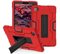 FONREST TB305XU/TB305FU Coque robuste pour Lenovo Tab One / Lenovo Tab K9 8,7" avec béquille - Hybride PC + silicone - Résistante aux chocs - Pour enfants - Rouge + noir