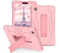 FONREST TB305XU/TB305FU Coque robuste pour Lenovo Tab One / Lenovo Tab K9 8,7" avec béquille - Hybride PC + silicone - Résistante aux chocs - Pour enfants - Or rose
