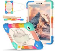 FONREST TB305XU/TB305FU Étui robuste pour Lenovo Tab One/Lenovo Tab K9 8,7" avec béquille pivotante et dragonne, coque rigide hybride antichoc avec bandoulière TB305XU/TB305FU (néon)