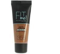 Font de Teint Fit Me Matte + Porless Gemey Maybelline 355 Noix De Pécan