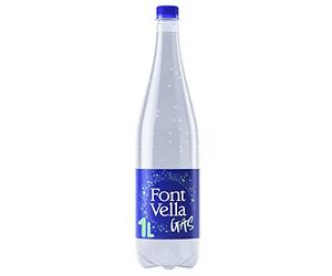 Font Vella Gas - Eau minérale naturelle avec gaz - Bouteille, 1 x 1000 ml