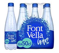 Font Vella Gas, eau minérale naturelle avec gaz, lot de 6 x 50 cl