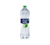 Font Vella Sensación Eau Gazeuse Aromatisée à la Pomme, Pack de 12 Bouteilles, 1,25L, Sans Sucres