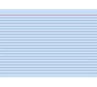 Fontaine 102250130 onglet (A5 Ligné Lot de 100 cartonné) Bleu