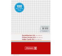 Fontaine 102260200 onglet (A6 Carreaux, 100 Pièces, cartonné) Blanc