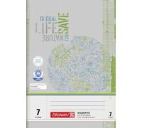 Fontaine 104510701 de recyclage Cahier Format A5, 16 feuilles, HEFT ordinaire