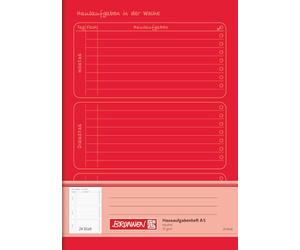 Fontaine 1046815 Cahier de texte A5, 24 feuilles (Rouge)