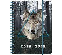 'Fontaine 1072965079 Agenda scolaire "Wolf, 2018/2019