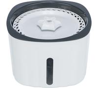 TRIXIE Flower Fontaine à Boire pour Chiens et Chats, Distributeur d'eau Automatique, Bol d'eau pour Chien, Blanc/Gris