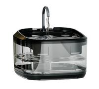 Fontaine à boire silencieuse en acier inoxydable 4,5 L Distributeur d'eau à circulation automatique pour chats et petites races