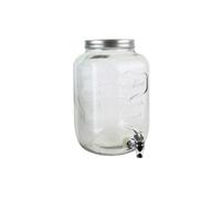 HOME DECO FACTORY Fontaine à boisson KV7177 en verre – large ouverture, robinet – 8 L
