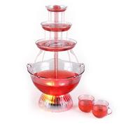 Fontaine à boissons - ONECONCEPT - Proseccano - 3L - 5 tasses - LED intégrées