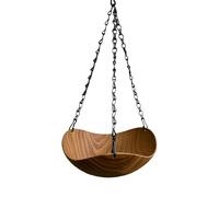 Fontaine À Chaîne De Bol D'eau Décorative De Bain D'oiseau Suspendu Vintage | Mangeoire De Clôture De Balcon De Jardin Extérieur | Bassin Suspendu En Métal Pour Petits Oiseaux, Pinsons, Perroquets, Vo