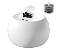 Fontaine À Chat, Fontaine À Eau pour Chats, Distributeur d'eau Filtrée avec Capteur 3D pour Chaton Et Chien À La Maison Ou À L'Extérieur
