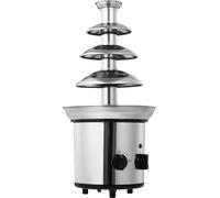 Fontaine à chocolat, 4 couches, acier inoxydable, capacité 1,8 l, argenté