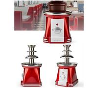 Fontaine à Chocolat 90W - 320 mm Rouge-Blanc Cascade à chocolat