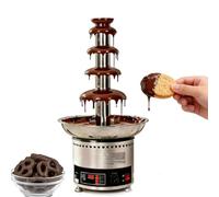 Fontaine à chocolat à 4/5/6 étages, machine à fondre électrique, service à fondue, for chocolats, bonbons, sauce ranch, fromages(5 tiers)