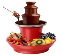 Fontaine à chocolat, machine à fontaine à chocolat,Tour de fusion automatique du à 3 niveaux | Fontaine à fondue au, outil de cuisine en acier inoxydable pour, bonbons, beur