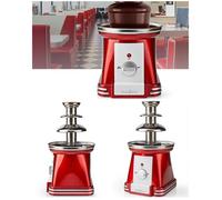Fontaine à Chocolat 90W - 320 mm Rouge-Blanc Cascade à chocolat