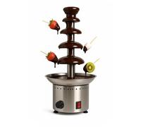 Fontaine à Chocolat Professionnelle 4 Étages - Acier Inoxydable, 5 kg Max - Thermostat Réglable 110°C, 265W - Événementiel, Mariages, Buffets, Réceptions