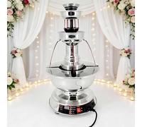 Fontaine à Cocktail Electrique Distributeur de Boisson 3 Niveaux avec Contrôle de Température 0-100 ° C 3.5L Grande Capacité pour Mariage, Anniversaire, Bar