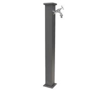 Fontaine A Colonne Olimpia Acier + Fonte Extérieur Maison Jardin Robinet 303C