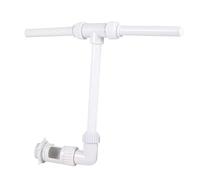 Fontaine à Double Barrage Piscine Cascade Fontaine Spray avec arroseurs de Fonction réglables | Étang à Poissons Double pulvérisation Cascade pour l'irrigation des Jardinage Zone Campus