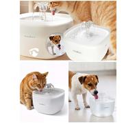 Fontaine à eau 2L pour chats et chiens Lueur LED