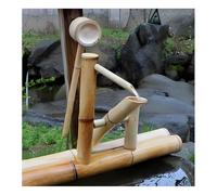 Fontaine À Eau À Bascule Japonaise Autonome, Fontaine Zen en Bambou avec Pompe Et Cuillère À Eau, Décoration De Paysage Aquatique Extérieur for Jardin Et Arrière-Cour