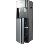 Fontaine à eau à chargement par le bas, alimentée par le réseau d'eau chaude et froide, avec réservoir en acier inoxydable 304, modèle sur pied doré pour la maison ou le bureau, 33 x 30 x 90 cm