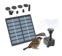 Fontaine à eau alimentée par l'énergie solaire - Portable et avec énergie solaire | Pompe de fontaine à eau pour bain d'oiseaux | Pour étang et aquarium de jardin d'arrière-cour